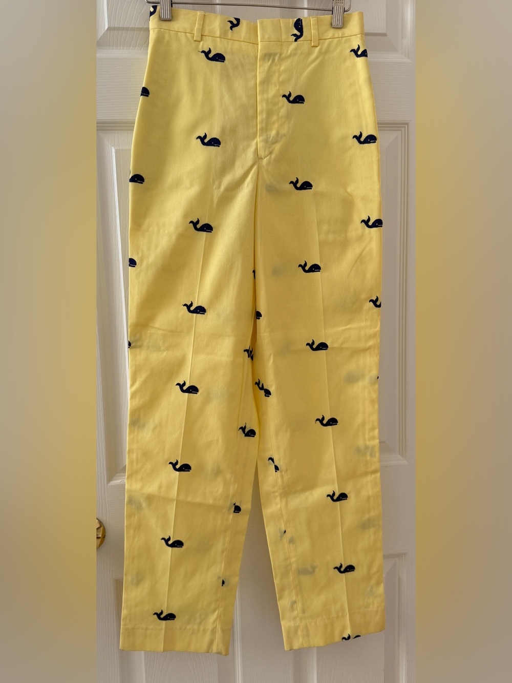 NEW* VTG CASTAWAY🐳 NANTUCKET ISLAND EMBROIDERED WHALES PANTS LADIES SZ 4 USA